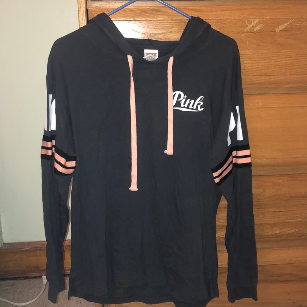 PINK long sleeve shirt w/ hood
